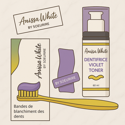 KIT COMPLET : Dentifrice & Bandes Blanchissantes✨En Précommande✨
