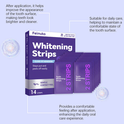 💜 Bandes Blanchissantes Violettes – Effet White Instantané